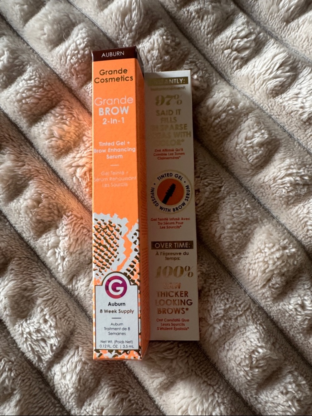 Grande Cosmetics GrandeBROW 2-in-1 Tinted Gel & Brow Enhancing Serum - Auburn